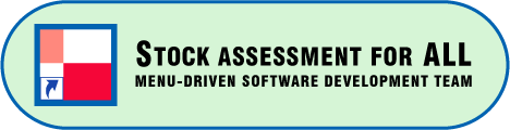 Menu-driven software for stock assessments and managements